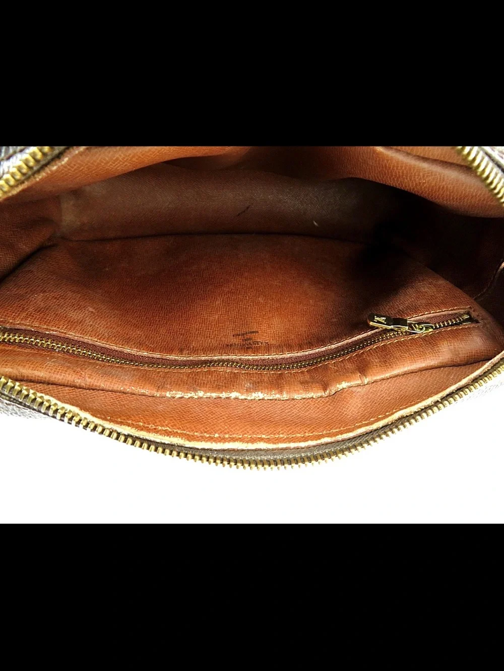 Louis Vuitton Monogram Canvas Messenger Bag with Tan Trim